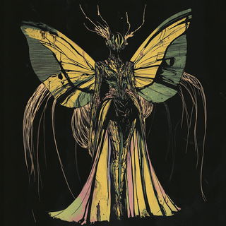Ornacel style, Midjourney V6.1: haute-couture fashion outfit