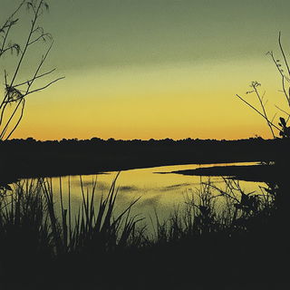 Ornacel style, Midjourney V6.1: realistic landscape photograph of quiet dawn