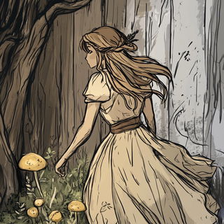 Stormsteel Meridian style, Midjourney V6.1: retro fairy-tale illustration