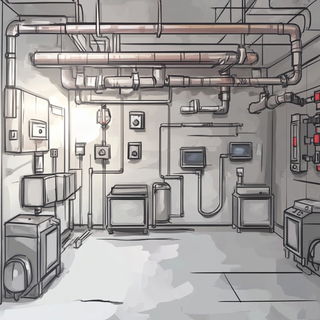 Stormsteel Meridian style, Midjourney V6.1: technical infrastructure blueprint schematics
