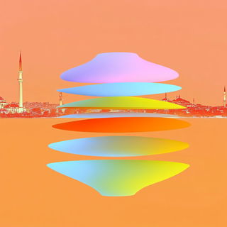 Astralagraphics style, Midjourney V6.1: bold minimalist logo design for Istanbul city municipal services