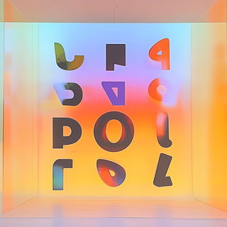 Astralagraphics style, Midjourney V6.1: typographic composition with large letters