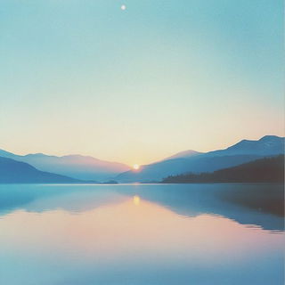 Bandwork Fauve Rail style, Midjourney V6.1: realistic landscape photograph of quiet dawn