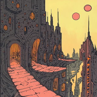 Faunaferrugine style, Midjourney V6.1: megacity with futuristic bioarchitecture