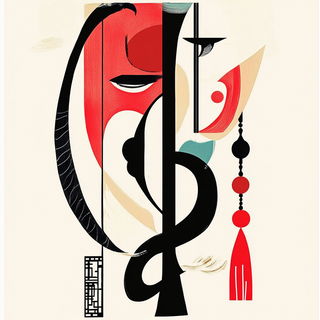 Red Cape Stitchwork style, Midjourney V6.1: typographic composition with large letters