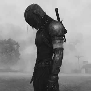 Faunamosaic style, Midjourney V6.1: concept art character design of retropunk steam knight