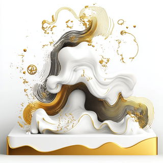 Ragfiber Mythography style, Midjourney V6.1: abstract 3D render