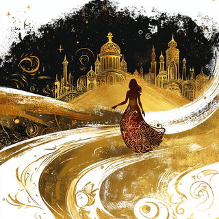 Ragfiber Mythography style, Midjourney V6.1: retro fairy-tale illustration