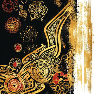 Ragfiber Mythography style, Midjourney V6.1: creative pattern composition