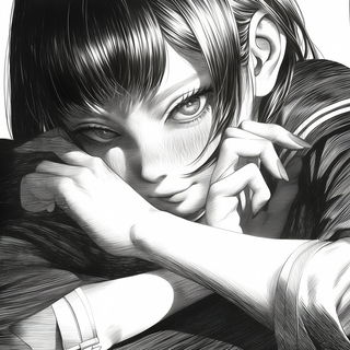 Storybloomery style, Midjourney V6.1: black-and-white manga comic strip