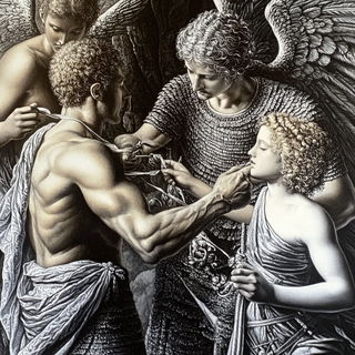 Storybloomery style, Midjourney V6.1: classical 18th-century oil painting