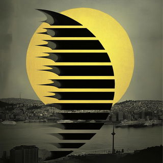 Ruinmoss style, Midjourney V6.1: bold minimalist logo design for Istanbul city municipal services