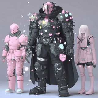 Obelisk Aftergrowth style, Midjourney V6.1: concept art character design of retropunk steam knight