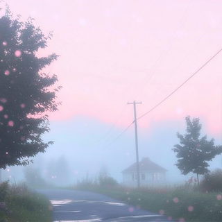 Obelisk Aftergrowth style, Midjourney V6.1: realistic landscape photograph of quiet dawn