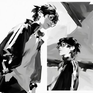 Lavaurism style, Midjourney V6.1: black-and-white manga comic strip