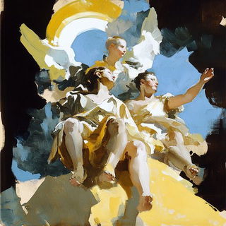Lavaurism style, Midjourney V6.1: classical 18th-century oil painting