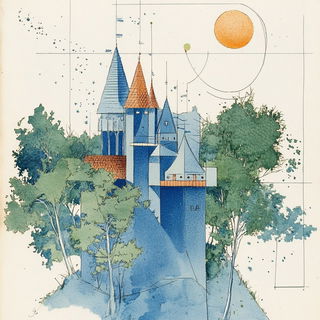 Celestorm style, Midjourney V6.1: retro fairy-tale illustration