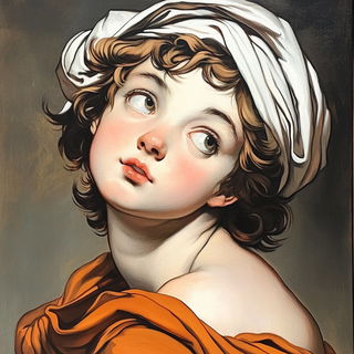 Chromevellum style, Midjourney V6.1: classical 18th-century oil painting