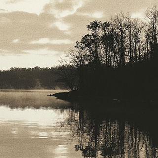 Venetian Saucerpunk style, Midjourney V6.1: realistic landscape photograph of quiet dawn