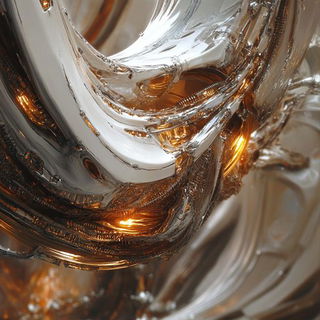 Redthorn Ligature style, Midjourney V6.1: abstract 3D render