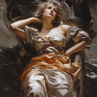 Redthorn Ligature style, Midjourney V6.1: classical 18th-century oil painting