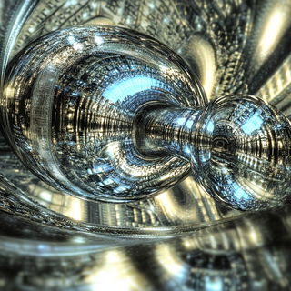 Pyroclastorama style, Midjourney V6.1: abstract 3D render