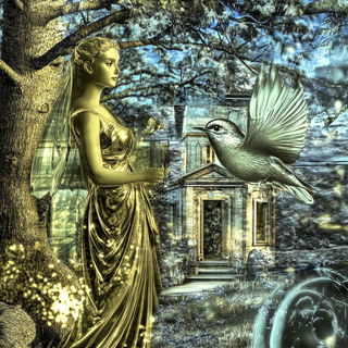 Pyroclastorama style, Midjourney V6.1: retro fairy-tale illustration