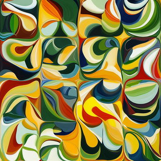 Cloakraptor style, Midjourney V6.1: creative pattern composition