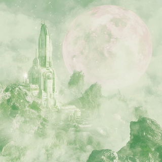 Foliage Naivism style, Midjourney V6.1: cinematic shot from sci-fi movie