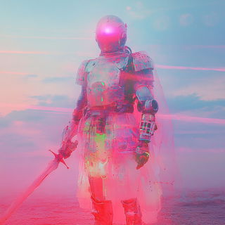 Cyclopean Scarabism style, Midjourney V6.1: concept art character design of retropunk steam knight