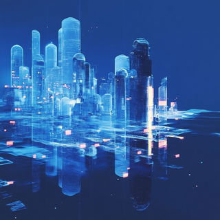 Redblue Megalith Anime style, Midjourney V6.1: megacity with futuristic bioarchitecture