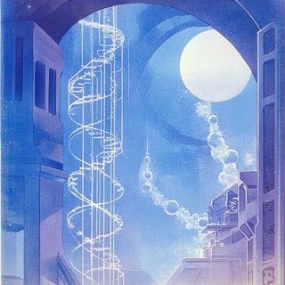 Tidewood Processional style, Midjourney V6.1: editorial illustration for popular scientific magazine cover