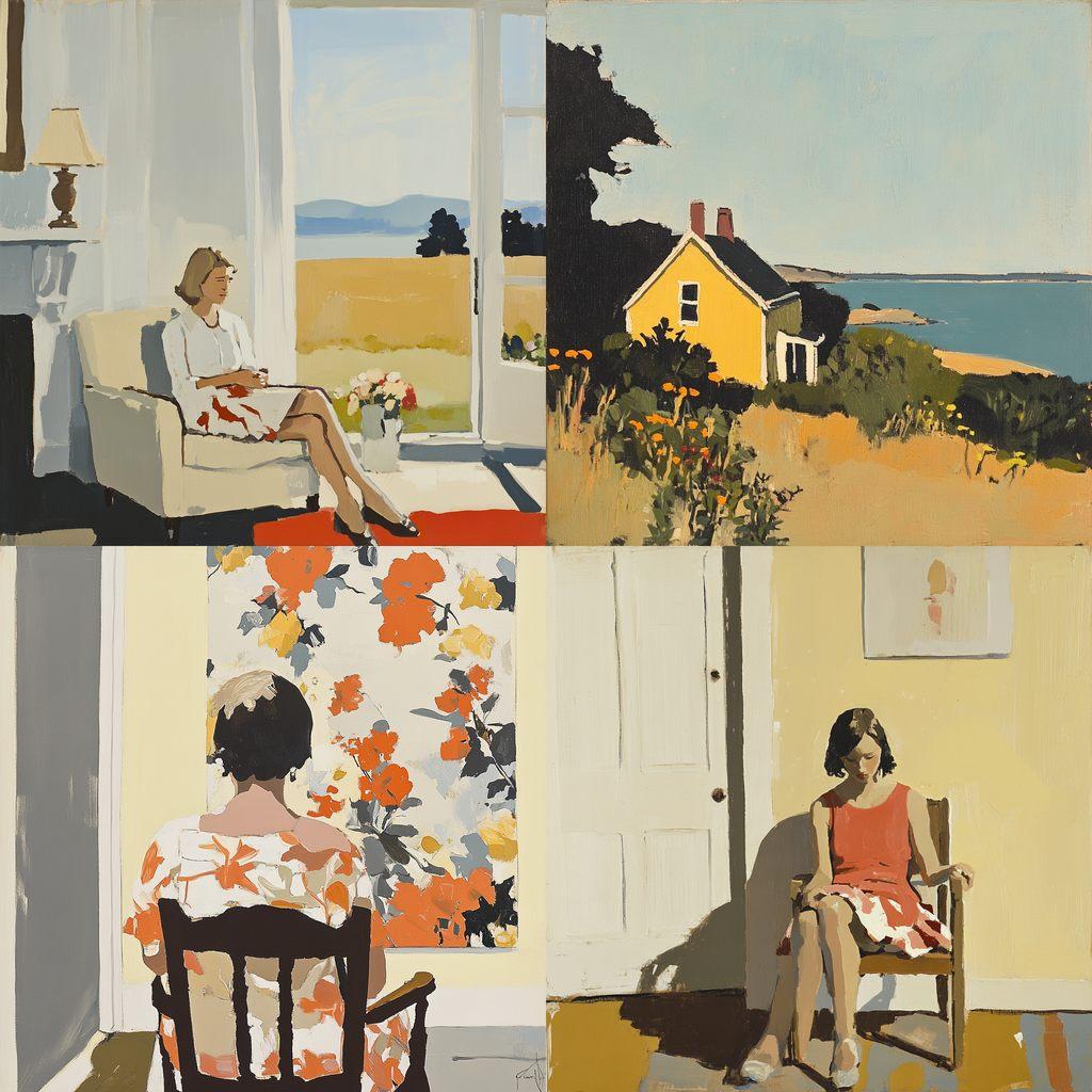 Fairfield Porter style, Midjourney V6.1, render 1 of 4