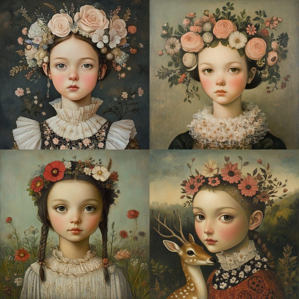 Fatima Ronquillo style, Midjourney V6.1, render 1 of 4