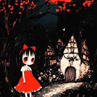 Cypress Chromolithics style, Midjourney V6.1: retro fairy-tale illustration