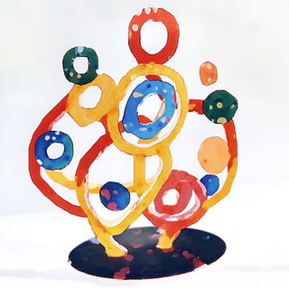 Pyrographic Vortexism style, Midjourney V6.1: abstract 3D render