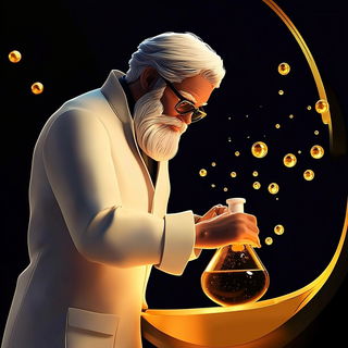 Blanksea Cosmoglyphics style, Midjourney V6.1: editorial illustration for popular scientific magazine cover