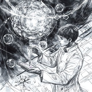 Portolanerie style, Midjourney V6.1: editorial illustration for popular scientific magazine cover