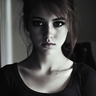 Slimegarden Extravaganza style, Midjourney V6.1: photographic portrait of female protagonist