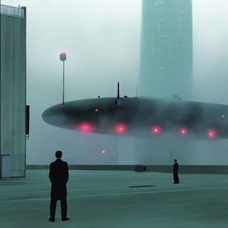 Turbid Reprographism style, Midjourney V6.1: cinematic shot from sci-fi movie