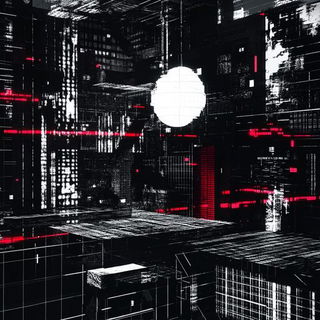 Facetterosion style, Midjourney V6.1: abstract 3D render