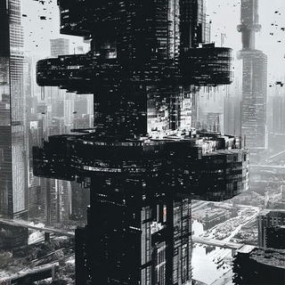 Facetterosion style, Midjourney V6.1: megacity with futuristic bioarchitecture
