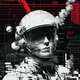 Facetterosion style, Midjourney V6.1: editorial illustration for popular scientific magazine cover