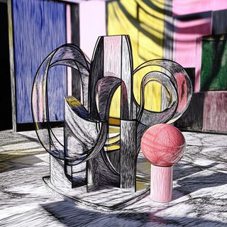 Windplate style, Midjourney V6.1: abstract 3D render