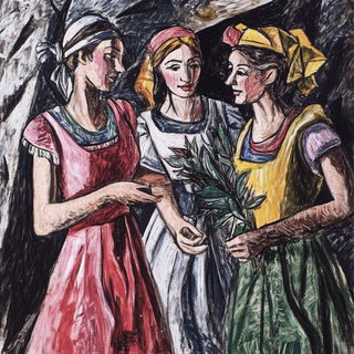 Windplate style, Midjourney V6.1: classical 18th-century oil painting