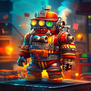 Phantom Frame Antiquity style, Midjourney V6.1: concept art character design of retropunk steam knight