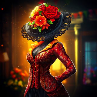 Phantom Frame Antiquity style, Midjourney V6.1: haute-couture fashion outfit