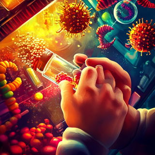 Phantom Frame Antiquity style, Midjourney V6.1: editorial illustration for popular scientific magazine cover