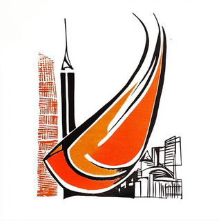 Larkspur Transit style, Midjourney V6.1: bold minimalist logo design for Istanbul city municipal services