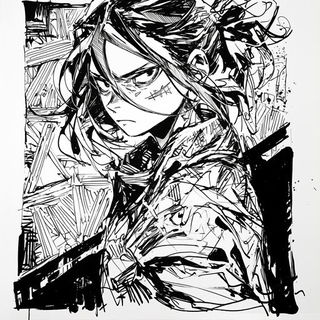 Larkspur Transit style, Midjourney V6.1: black-and-white manga comic strip
